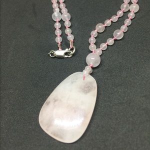 Rose quartz necklace...
